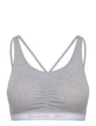 Womens Rbk Bra Top Jackie Sport Crop Tops Sleeveless Crop Tops Grey Reebok Performance