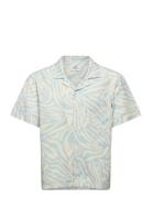 Armando Kenni Aop Shirt Tops Shirts Short-sleeved Shirts Blue Mads Nørgaard