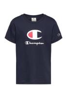 Crewneck T-Shirt Sport T-Kortærmet Skjorte Navy Champion