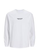 Jorvesterbro Tee Ls Crew Neck Noos Tops T-Langærmet Skjorte White Jack & J S