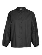 Mschjeovana Petronia Shirt Tops Shirts Long-sleeved Black MSCH Copenhagen