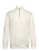 Onsconnor Reg 1/4 Zip Sweat Tops Sweatshirts & Hoodies Sweatshirts Cream ONLY & SONS