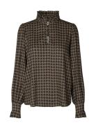 Merledea Ev Tops Blouses Long-sleeved Brown Dea Kudibal