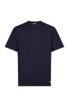 Basic T-Shirt Héritage Tops T-Kortærmet Skjorte Navy Armor Lux