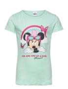 Tshirt Tops T-Kortærmet Skjorte Green Minnie Mouse