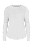 Team Logo Long Sleeve Sport T-shirts & Tops Long-sleeved White Röhnisch