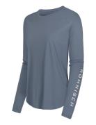 Team Logo Long Sleeve Sport T-shirts & Tops Long-sleeved Blue Röhnisch