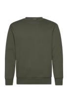 Slhreg-Dan Sweat Crew Neck Tops Sweatshirts & Hoodies Sweatshirts Khaki Green Selected Homme