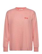 Crisp Jersey Bolette Tee Ls Tops T-shirts & Tops Long-sleeved Pink Mads Nørgaard