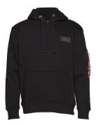 Back Print Hoody Tops Sweatshirts & Hoodies Hoodies Black Alpha Industries