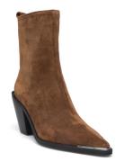 Women Boots Shoes Boots Ankle Boots Ankle Boots With Heel Brown NEWD.Tamaris