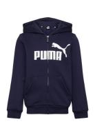 Ess Big Logo Fz Hoodie Fl B Sport Sweatshirts & Hoodies Hoodies Navy PUMA