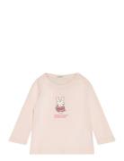 T-Shirt L/S Tops T-shirts Long-sleeved T-Skjorte Pink United Colors Of Benetton