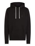 Essential Fleece Hoody Tops Sweatshirts & Hoodies Hoodies Black Tommy Hilfiger