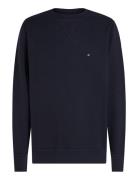 Essential Fleece Crewneck Tops Sweatshirts & Hoodies Sweatshirts Navy Tommy Hilfiger