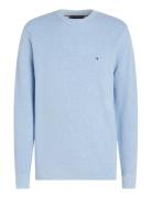 Essential Structure Crew Neck Tops Knitwear Round Necks Blue Tommy Hilfiger