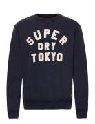 Vintage Athletic Crew Tops Sweatshirts & Hoodies Sweatshirts Navy Superdry