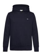 Reg Emb Archive Shield Hoodie Tops Sweatshirts & Hoodies Hoodies Navy GANT