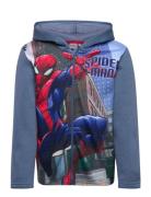 Sweats Tops Sweatshirts & Hoodies Hoodies Blue Spider-man