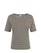 T-Shirt 1/2 Sleeve Tops T-shirts & Tops Short-sleeved Beige Gerry Weber