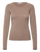 Cc Heart Lana Knitted Sweater Tops Knitwear Jumpers Brown Coster Copenhagen