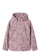 Nkfalfa08 Softshell Jacket Flower1 Fo Outerwear Softshells Softshell Jackets Pink Name It