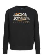 Jjluke Sweat Crew Neck Jnr Tops Sweatshirts & Hoodies Sweatshirts Black Jack & J S