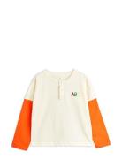 Abc Emb Grandpa Tops T-shirts Long-sleeved T-Skjorte Multi/patterned Mini Rodini