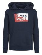 Jjnolan Sweat Hood Mni Tops Sweatshirts & Hoodies Hoodies Navy Jack & J S