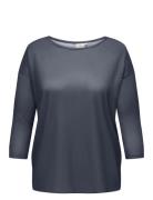 Caralba 3/4 Top Noos Tops T-shirts & Tops Long-sleeved Navy ONLY Carmakoma