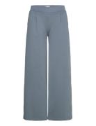 Ihkate Sus Long Wide Pa2 Bottoms Trousers Wide Leg Blue ICHI