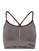 Hmlci Seamless Scrunch Sports Bra Sport Bras & Tops Sports Bras - All Grey Hummel