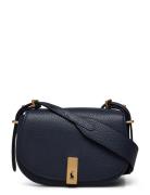 Polo Id Leather Mini Saddle Bag Bags Small Shoulder Bags-crossbody Bags Navy Polo Ralph Lauren