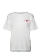 Cch Heart Toi T-Shirt - Mid Sleeve Tops T-shirts & Tops Short-sleeved White Coster Copenhagen