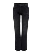 Onlblush Mid Straight Dnm Rea1099 Bottoms Jeans Straight-regular Black ONLY