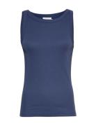 Mschrasmia Sl Top Tops T-shirts & Tops Sleeveless Navy MSCH Copenhagen