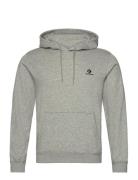 Standard Fit Left Chest Star Chev Emb Hoodie Ft Tops Sweatshirts & Hoodies Hoodies Grey Converse