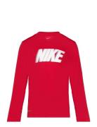 Nkb All Day Nike Block Ls / Nkb All Day Nike Block Ls Tops T-shirts Long-sleeved T-Skjorte Red Nike