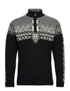 140Th Anniversary Masc Sweater Tops Knitwear Half Zip Jumpers Black Dale Of Norway