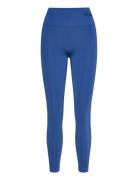 Hmltif Seamless High Waist Tights Sport Running-training Tights Seamless Tights Blue Hummel