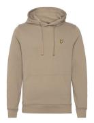 Pullover Hoodie Tops Sweatshirts & Hoodies Hoodies Beige Lyle & Scott