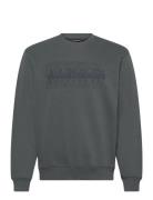 Albula Sweatshirt Tops Sweatshirts & Hoodies Sweatshirts Green Napapijri