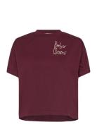 Bobo Choses Embroidery T-Shirt Tops T-shirts & Tops Short-sleeved Burgundy Bobo Choses