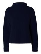 Slfselma Ls Knit Pullover Noos Tops Knitwear Jumpers Navy Selected Femme