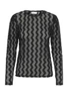 Kbrasmine Long Sleeve Tops T-shirts & Tops Long-sleeved Black Karen By Simonsen