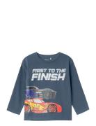 Nmmaske Cars Nreg Ls Top Box Wdi Tops T-shirts Long-sleeved T-Skjorte Navy Name It