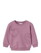 Nmfnala Nreg Sweat Bru Tops Sweatshirts & Hoodies Sweatshirts Pink Name It