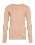 Tee Ls Tops T-shirts Long-sleeved T-Skjorte Beige MarMar Copenhagen