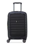 Shadow 5.0 55 Cm Exp. Business Cabin Trolley Case Bags Suitcases Black DELSEY PARIS