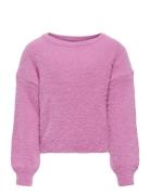 Kognewpiumo L/S Pullover Knt Noos Tops Knitwear Pullovers Pink Kids Only